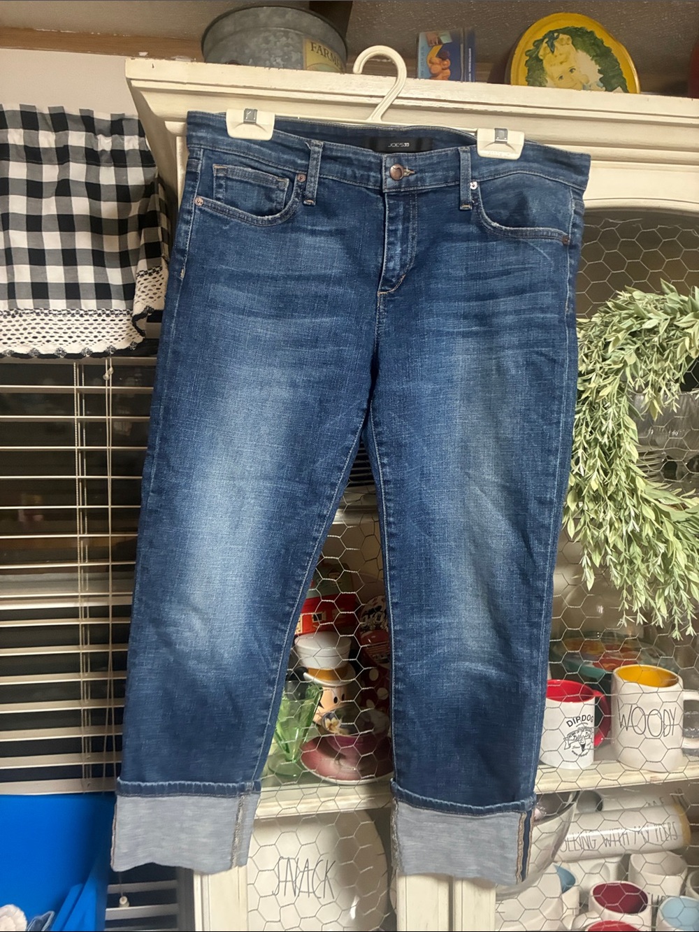Joe’s Jeans Women’s Dark Blue Cuffed Jeans - Classic Comfort